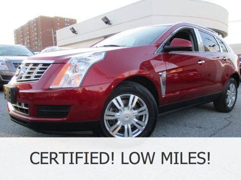 Crystal Red Tintcoat Cadillac SRX Luxury AWD.  Click to enlarge.