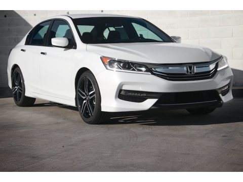 White Orchid Pearl Honda Accord Sport Sedan.  Click to enlarge.