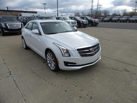 Crystal White Tricoat Cadillac ATS Luxury AWD.  Click to enlarge.