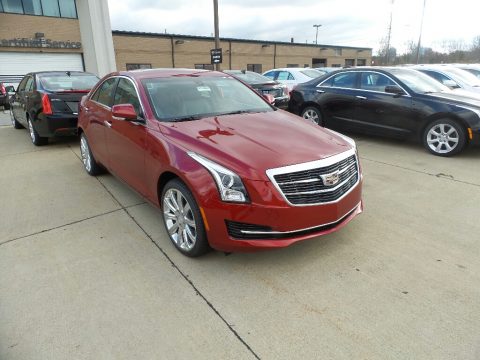 Red Obsession Tintcoat Cadillac ATS Luxury AWD.  Click to enlarge.