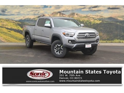 Silver Sky Metallic Toyota Tacoma TRD Off Road Double Cab 4x4.  Click to enlarge.
