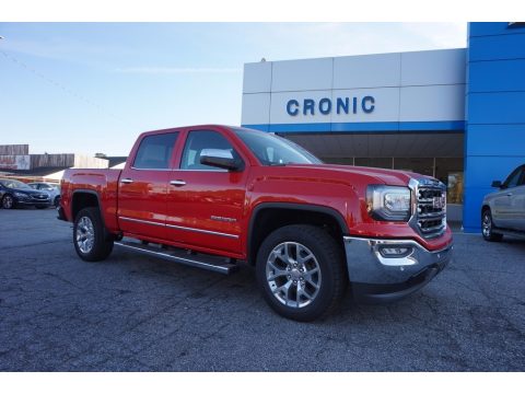 Cardinal Red GMC Sierra 1500 SLT Crew Cab.  Click to enlarge.