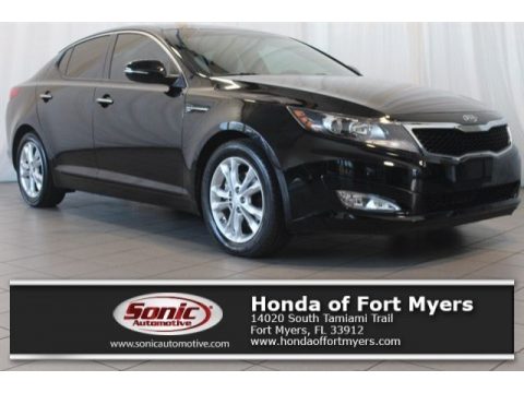 Ebony Black Kia Optima EX.  Click to enlarge.