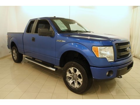 Blue Flame Ford F150 STX SuperCab 4x4.  Click to enlarge.