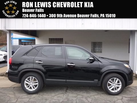 Ebony Black Kia Sorento LX AWD.  Click to enlarge.