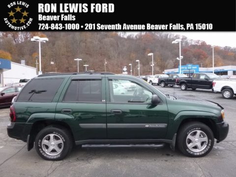 Dark Green Metallic Chevrolet TrailBlazer LS 4x4.  Click to enlarge.