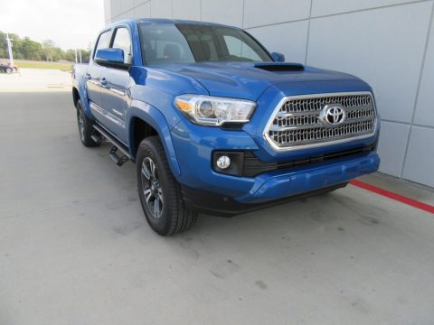 Blazing Blue Pearl Toyota Tacoma TRD Sport Double Cab.  Click to enlarge.