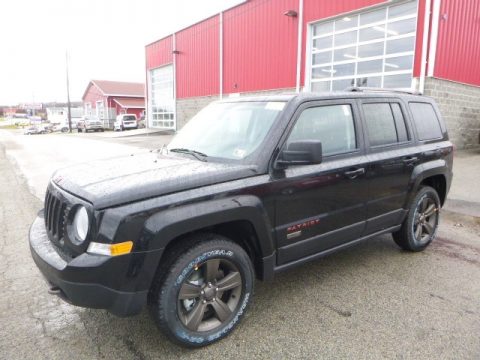 Black Jeep Patriot 75th Anniversary Edition 4x4.  Click to enlarge.