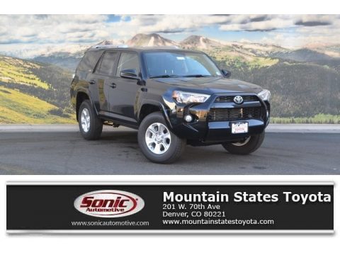 Midnight Black Metallic Toyota 4Runner SR5 4x4.  Click to enlarge.