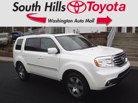 White Diamond Pearl Honda Pilot Touring 4WD.  Click to enlarge.