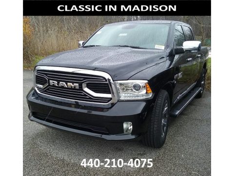 Brilliant Black Crystal Pearl Ram 1500 Limited Crew Cab 4x4.  Click to enlarge.