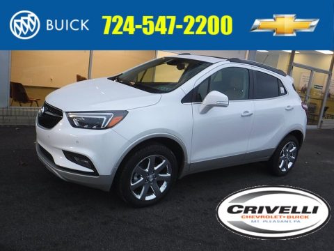 White Frost Tricoat Buick Encore Premium AWD.  Click to enlarge.