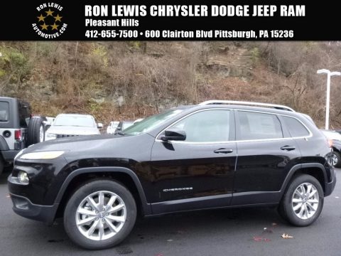 Diamond Black Crystal Pearl Jeep Cherokee Limited 4x4.  Click to enlarge.