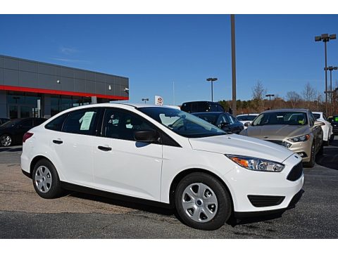 Oxford White Ford Focus S Sedan.  Click to enlarge.