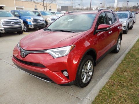 Barcelona Red Metallic Toyota RAV4 Limited AWD.  Click to enlarge.