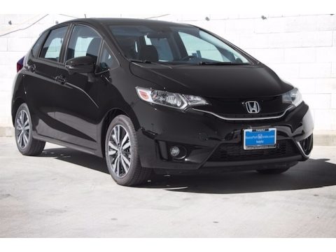 Crystal Black Pearl Honda Fit EX-L.  Click to enlarge.