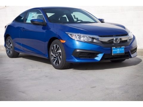 Aegean Blue Metallic Honda Civic LX Coupe.  Click to enlarge.