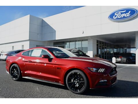 Ruby Red Ford Mustang GT Premium Coupe.  Click to enlarge.