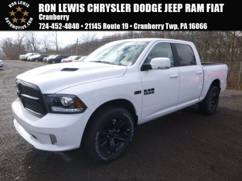 Bright White Ram 1500 Sport Crew Cab 4x4.  Click to enlarge.