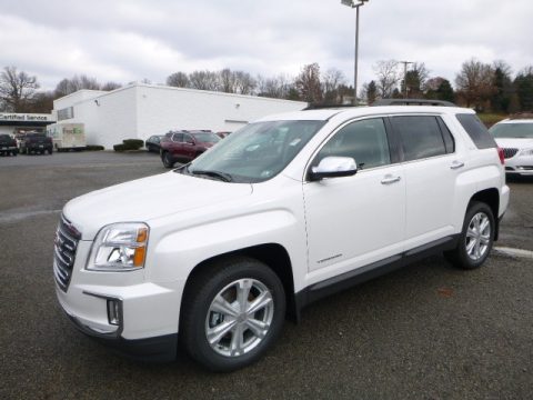 White Frost Tricoat GMC Terrain SLE AWD.  Click to enlarge.