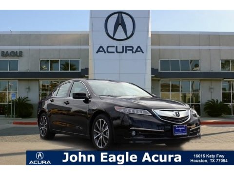 Crystal Black Pearl Acura TLX V6 SH-AWD Advance Sedan.  Click to enlarge.