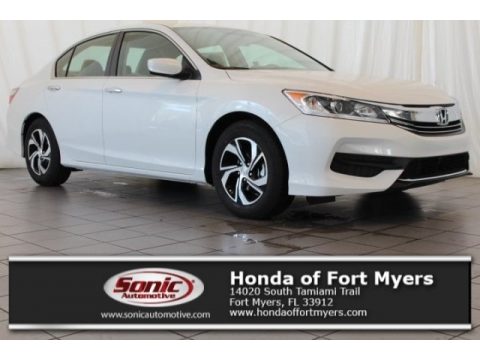 White Orchid Pearl Honda Accord LX Sedan.  Click to enlarge.