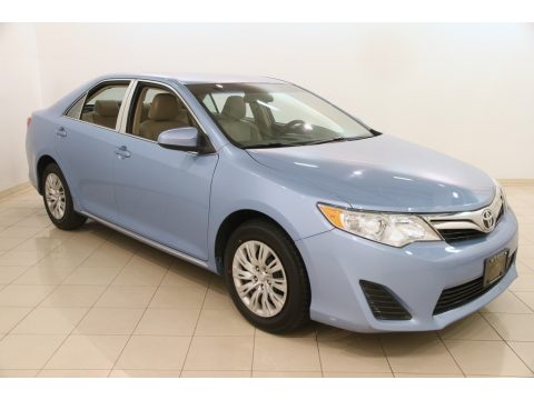 Clearwater Blue Metallic Toyota Camry LE.  Click to enlarge.
