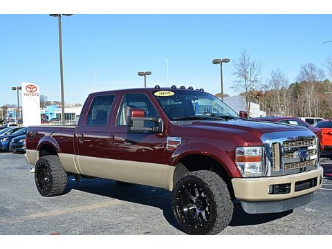 Pueblo Gold Metallic Ford F250 Super Duty King Ranch Crew Cab 4x4.  Click to enlarge.