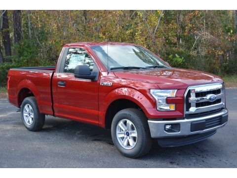Ruby Red Ford F150 XL Regular Cab.  Click to enlarge.