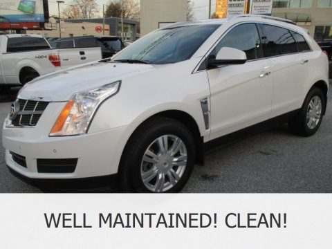 Platinum Ice Tricoat Cadillac SRX Luxury AWD.  Click to enlarge.