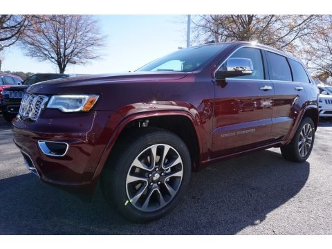 Velvet Red Pearl Jeep Grand Cherokee Overland.  Click to enlarge.