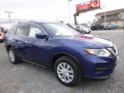 Caspian Blue Nissan Rogue S AWD.  Click to enlarge.