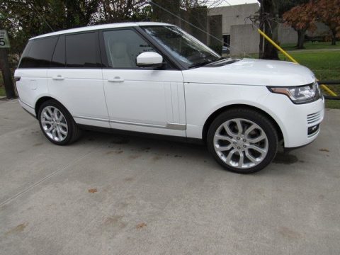 Fuji White Land Rover Range Rover Supercharged.  Click to enlarge.