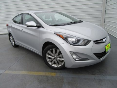 Shimmering Air Silver Hyundai Elantra SE Sedan.  Click to enlarge.