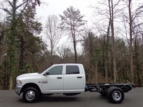 Bright White Ram 3500 Tradesman Crew Cab 4x4 Chassis.  Click to enlarge.