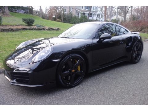 Black Porsche 911 Turbo S Coupe.  Click to enlarge.