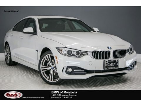 Mineral White Metallic BMW 4 Series 430i Gran Coupe.  Click to enlarge.