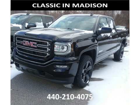 Onyx Black GMC Sierra 1500 SLE Double Cab 4WD.  Click to enlarge.