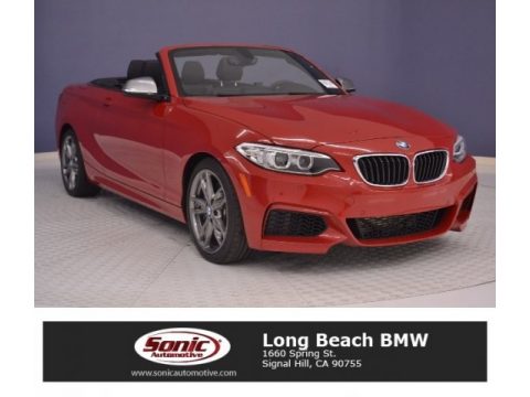 Melbourne Red Metallic BMW M235i Convertible.  Click to enlarge.