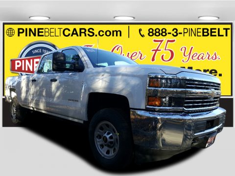 Summit White Chevrolet Silverado 3500HD Work Truck Crew Cab 4x4.  Click to enlarge.