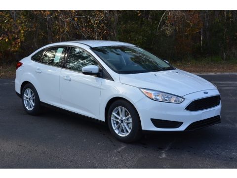 Oxford White Ford Focus SE Sedan.  Click to enlarge.