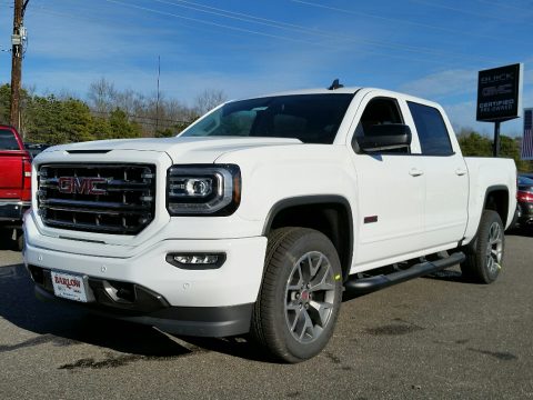 Summit White GMC Sierra 1500 SLT Crew Cab 4WD All Terrain Package.  Click to enlarge.