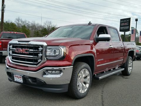 Crimson Red Tintcoat GMC Sierra 1500 SLT Crew Cab 4WD.  Click to enlarge.