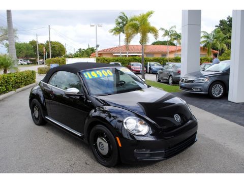 Black Volkswagen Beetle 2.5L Convertible 50s Edition.  Click to enlarge.