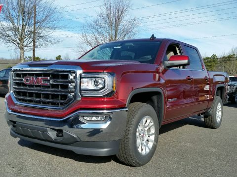 Crimson Red Tintcoat GMC Sierra 1500 SLE Crew Cab 4WD.  Click to enlarge.