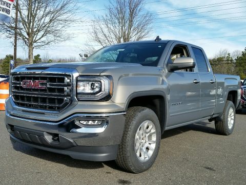 Pepperdust Metallic GMC Sierra 1500 SLE Double Cab 4WD.  Click to enlarge.