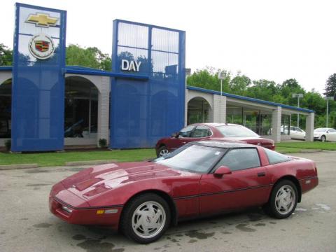 Brilliant Red Metallic Chevrolet Corvette Coupe.  Click to enlarge.