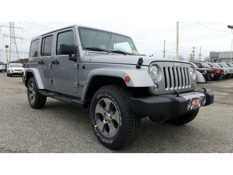 Billet Silver Metallic Jeep Wrangler Unlimited Sahara 4x4.  Click to enlarge.