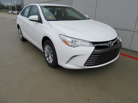 Super White Toyota Camry LE. Click to enlarge. Super White Toyota Camry LE. Click to enlarge.