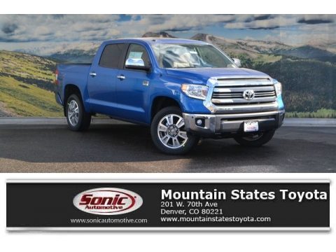 Blazing Blue Pearl Toyota Tundra 1794 CrewMax 4x4.  Click to enlarge.